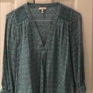 Joie silk vneck blouse